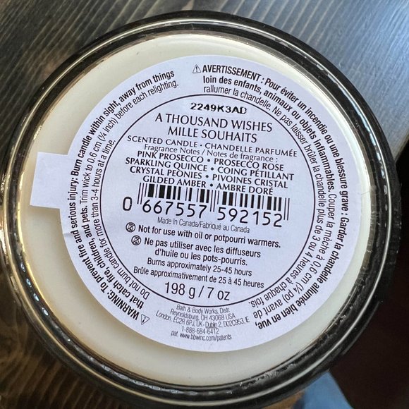 A Thousand Wishes 3-Wick Candle - Picture 2 of 3